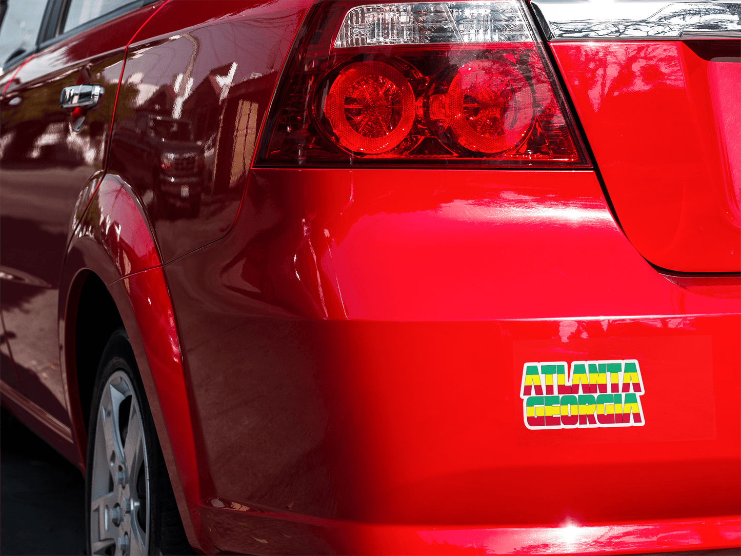Atlanta Bumper sticker Ethiopian Flag