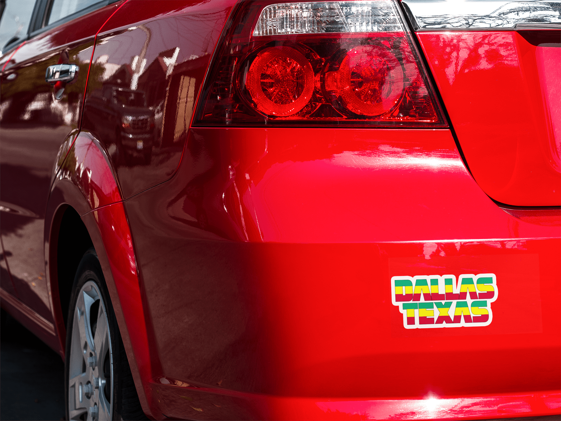 Dallas Bumper sticker Ethiopian Flag