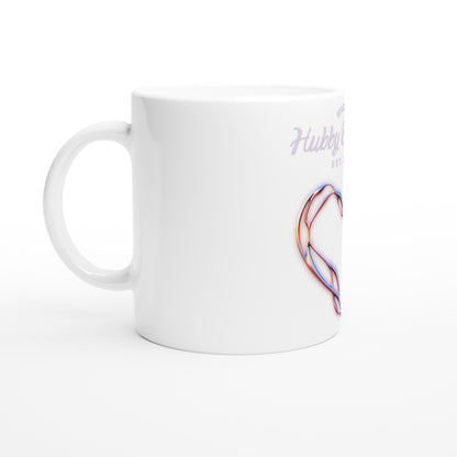 Hubby & Wifey Customizable White 11oz Ceramic Mug