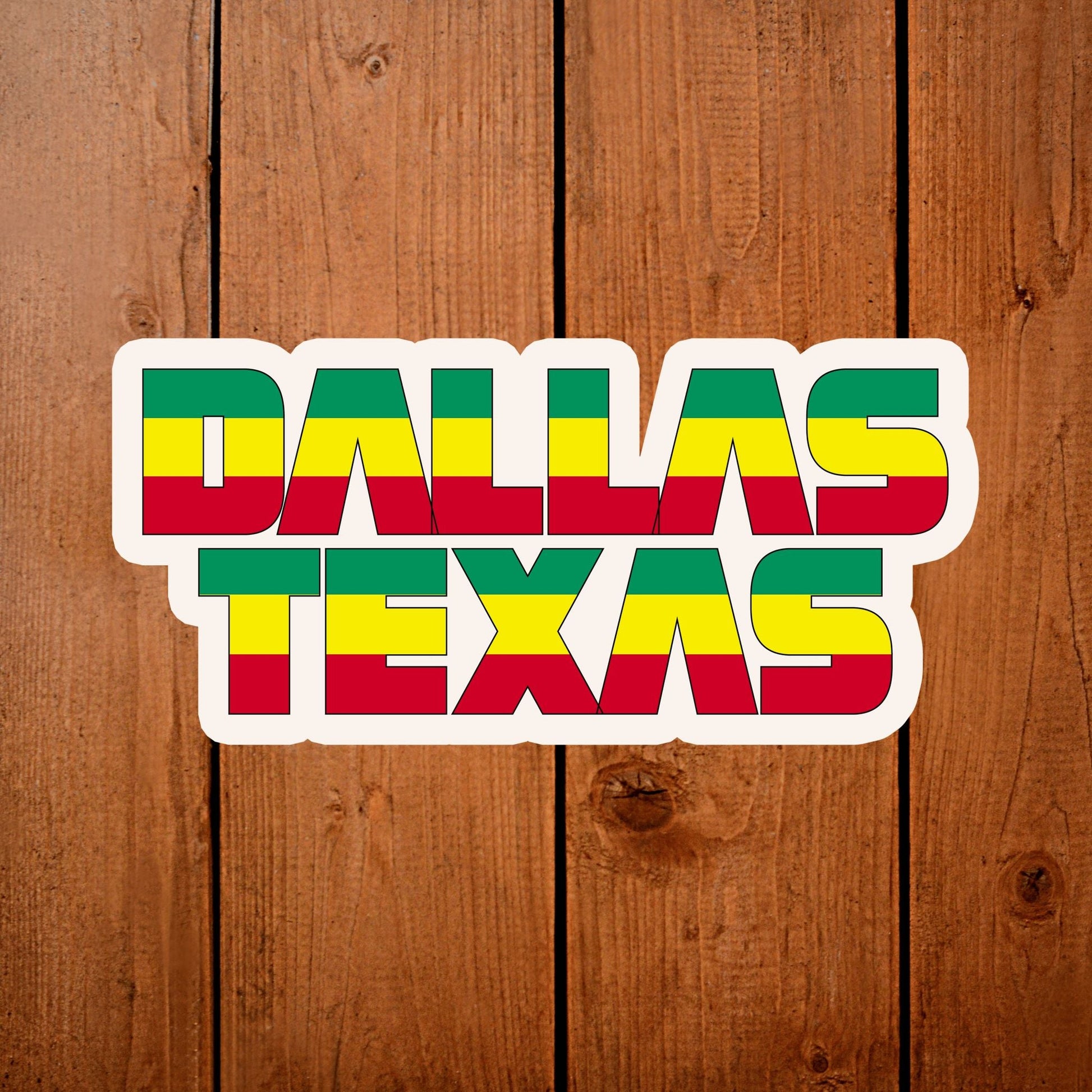 Dallas Bumper sticker Ethiopian Flag