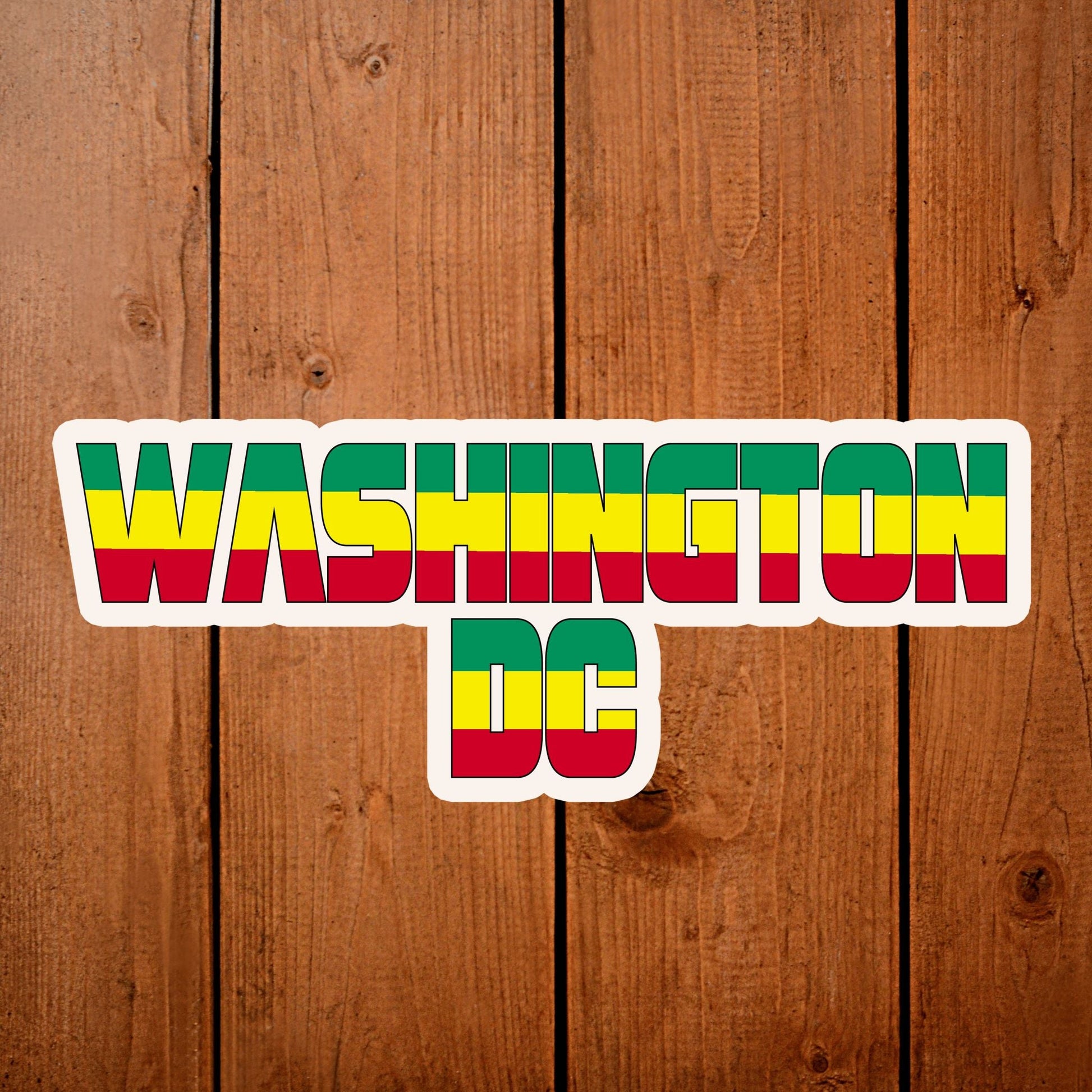 Washington DC Bumper sticker Ethiopian Flag