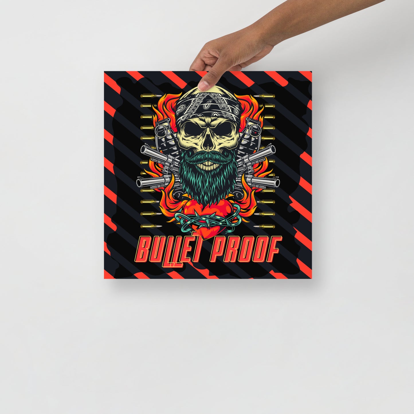 ArmorSkull: Bulletproof Skull Poster