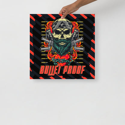 ArmorSkull: Bulletproof Skull Poster