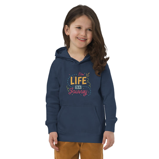Life is a Journey Kids Eco Hoodie - Comfy and Sustainable