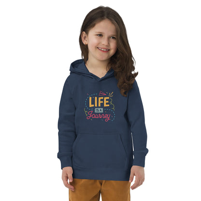 Life is a Journey Kids Eco Hoodie - Comfy and Sustainable