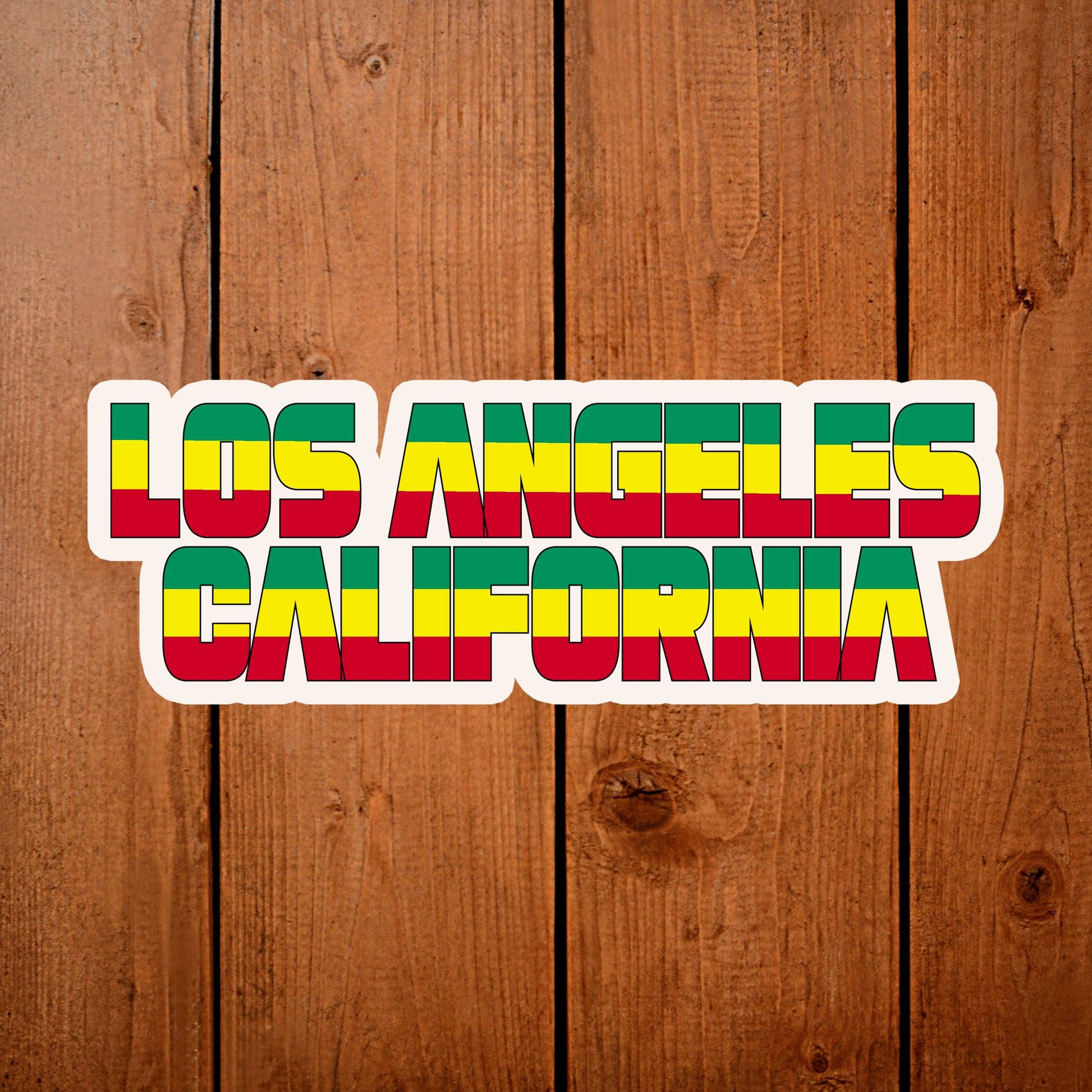 Los Angeles Bumper sticker Ethiopian Flag