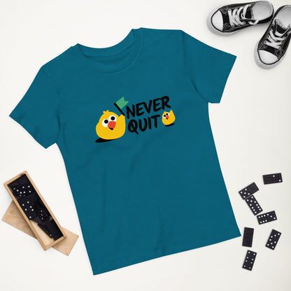 Never Quit Organic cotton kids t-shirt