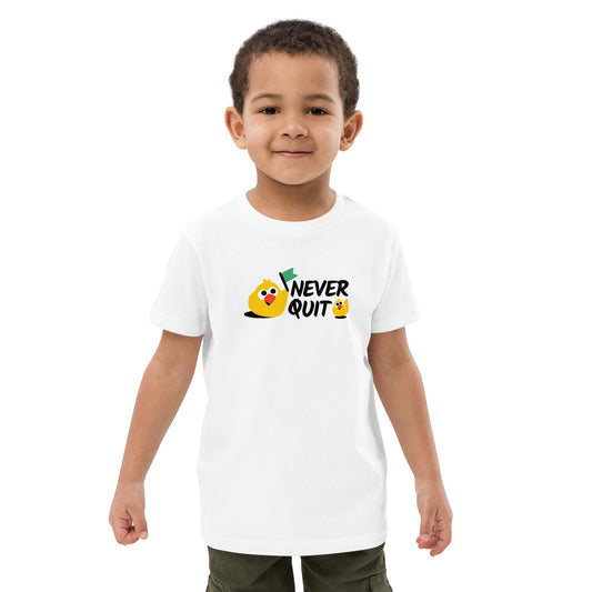 Never Quit Organic cotton kids t-shirt