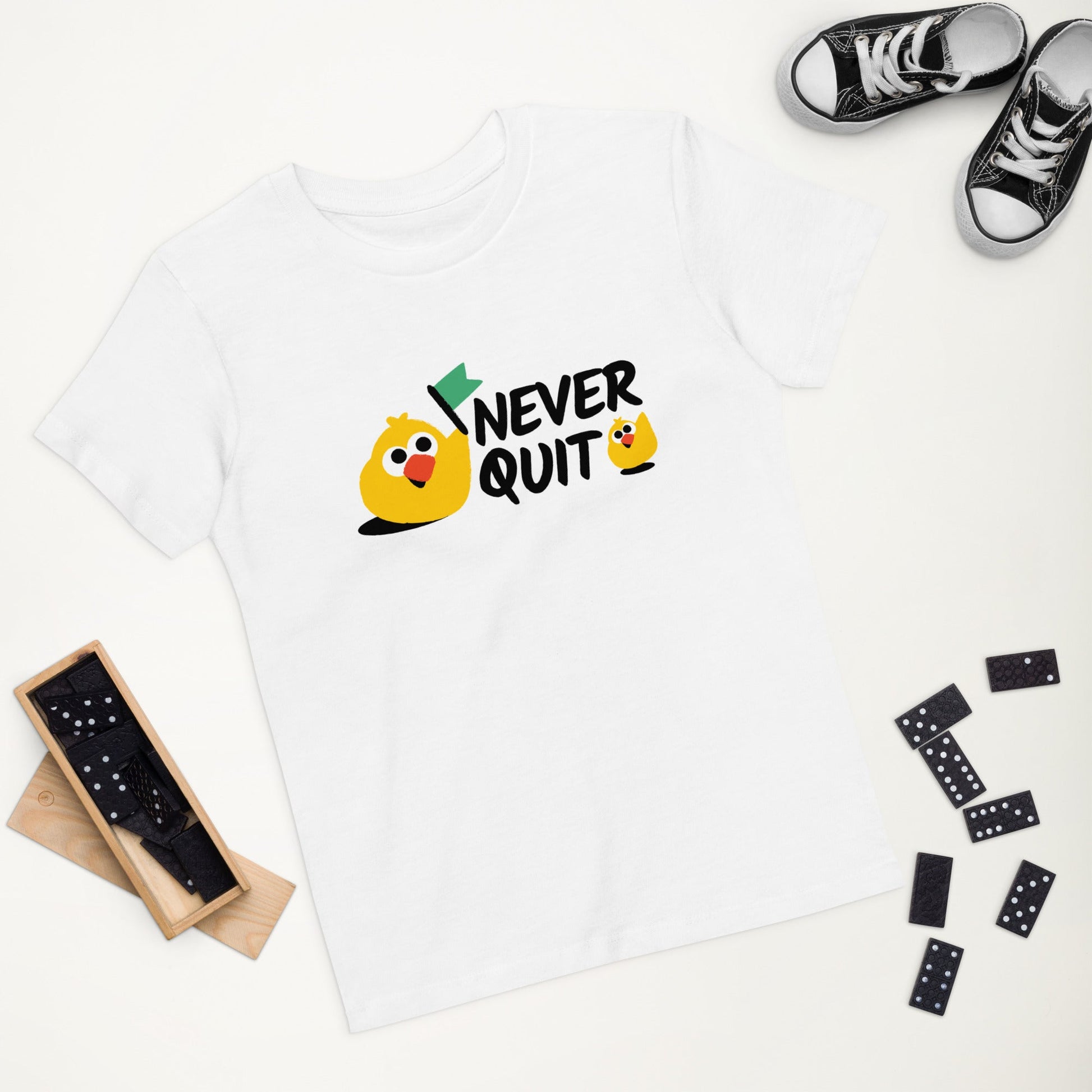 Never Quit Organic cotton kids t-shirt