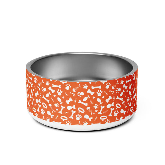 Orange Pet Bowl - Brighten Up Mealtime for Your Beloved Pet