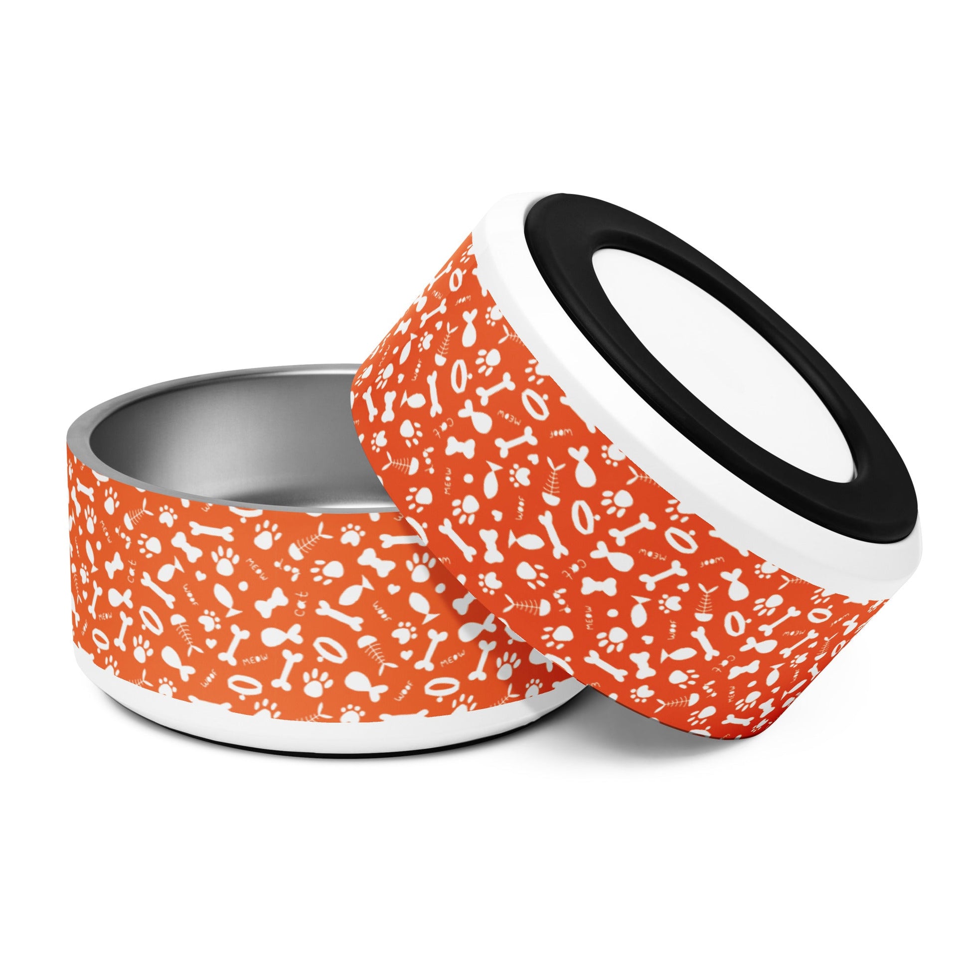 Orange Pet Bowl - Brighten Up Mealtime for Your Beloved Pet