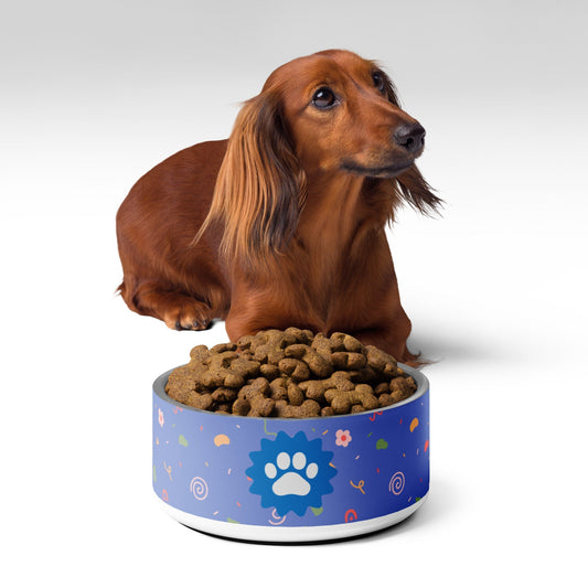 Blue Pet Bowl - Add a Splash of Color to Your Pet's Mealtime