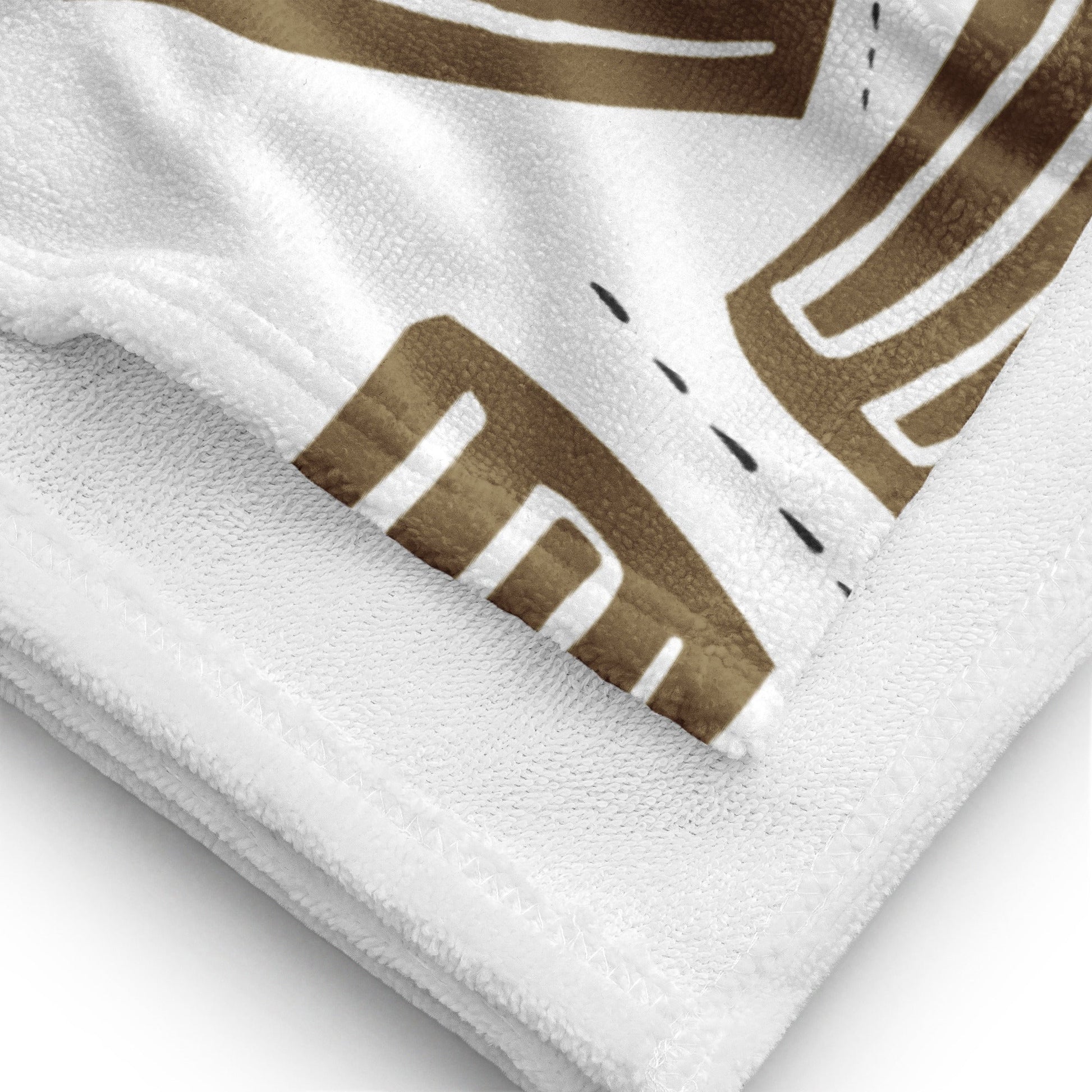 Modern Brown Towel - Sleek Design, Fast-Drying, Beach and Spa Essential