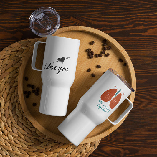 We Be-Lung Together - Travel Mug with Handle for Adventurous Duos | Unique Gift for Companions