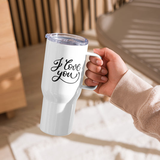 Cute Couple - Travel Mug with Handle for Adorable Journeys | Perfect Gift for Partners