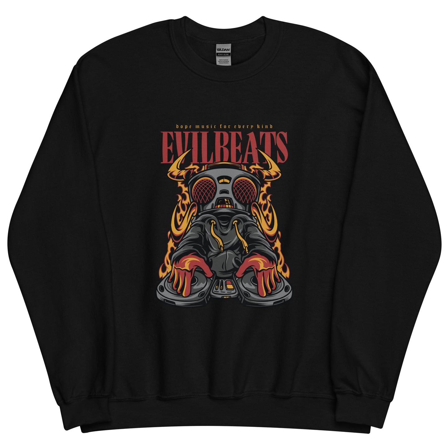 Evil Beats Cool Unisex Sweatshirt - Unleash the Darkness in Style