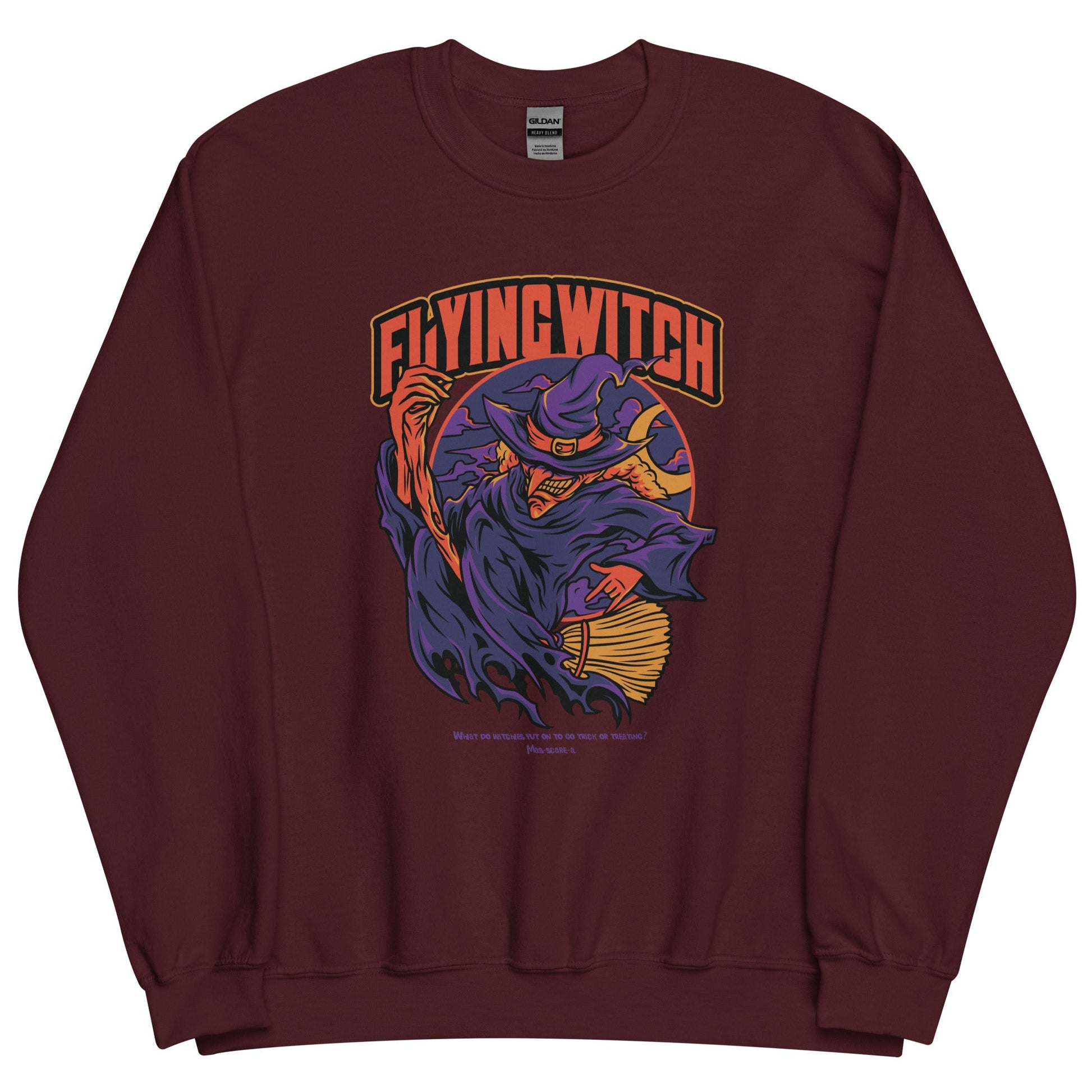 Flying Witch Unisex Sweater - Embrace the Magic in Style