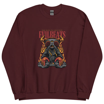 Cool EvilBeats Anime Unisex Sweater - Embrace the Dark Melodies
