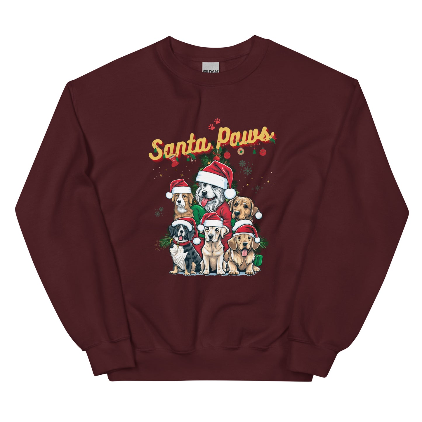 Santa Paws Unisex Sweatshirt - Cozy Winter Apparel for Pet Lovers | Festive Comfort, Warmth, and Style