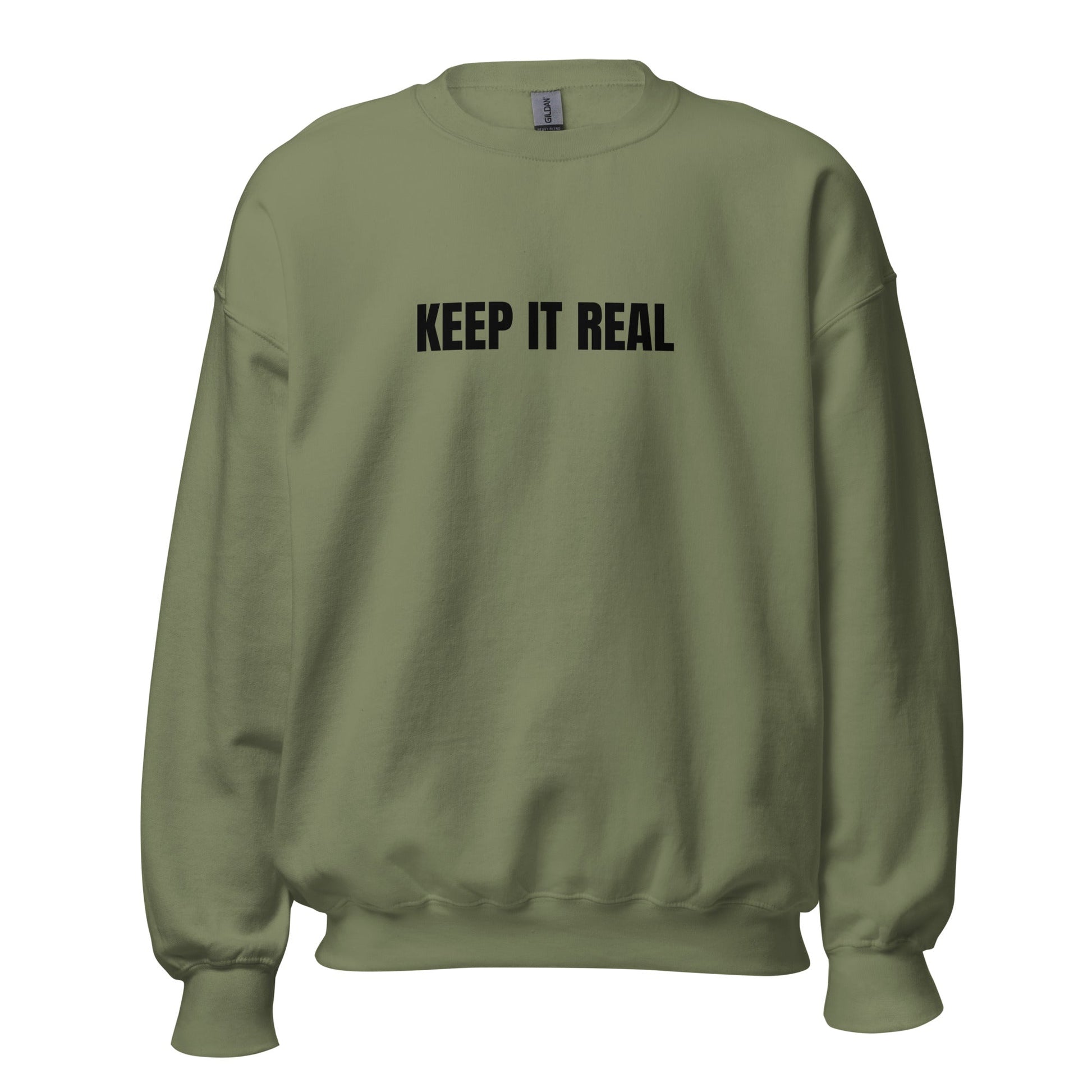 Keep It Real Minimal Unisex Sweatshirt - Authentic Style and Comfort