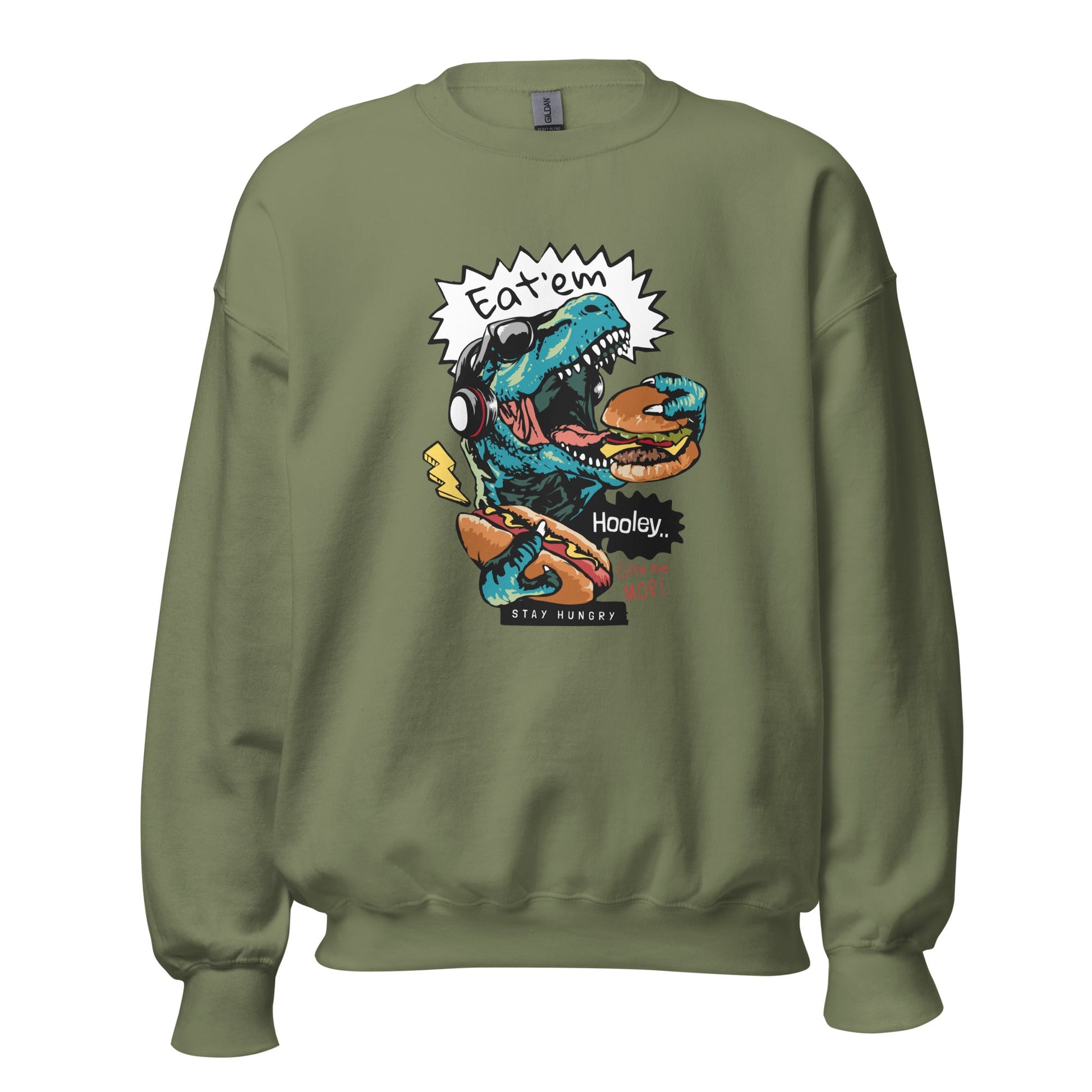 Hungry Dinosaur Unisex Sweatshirt - Roar with Style and Comfort