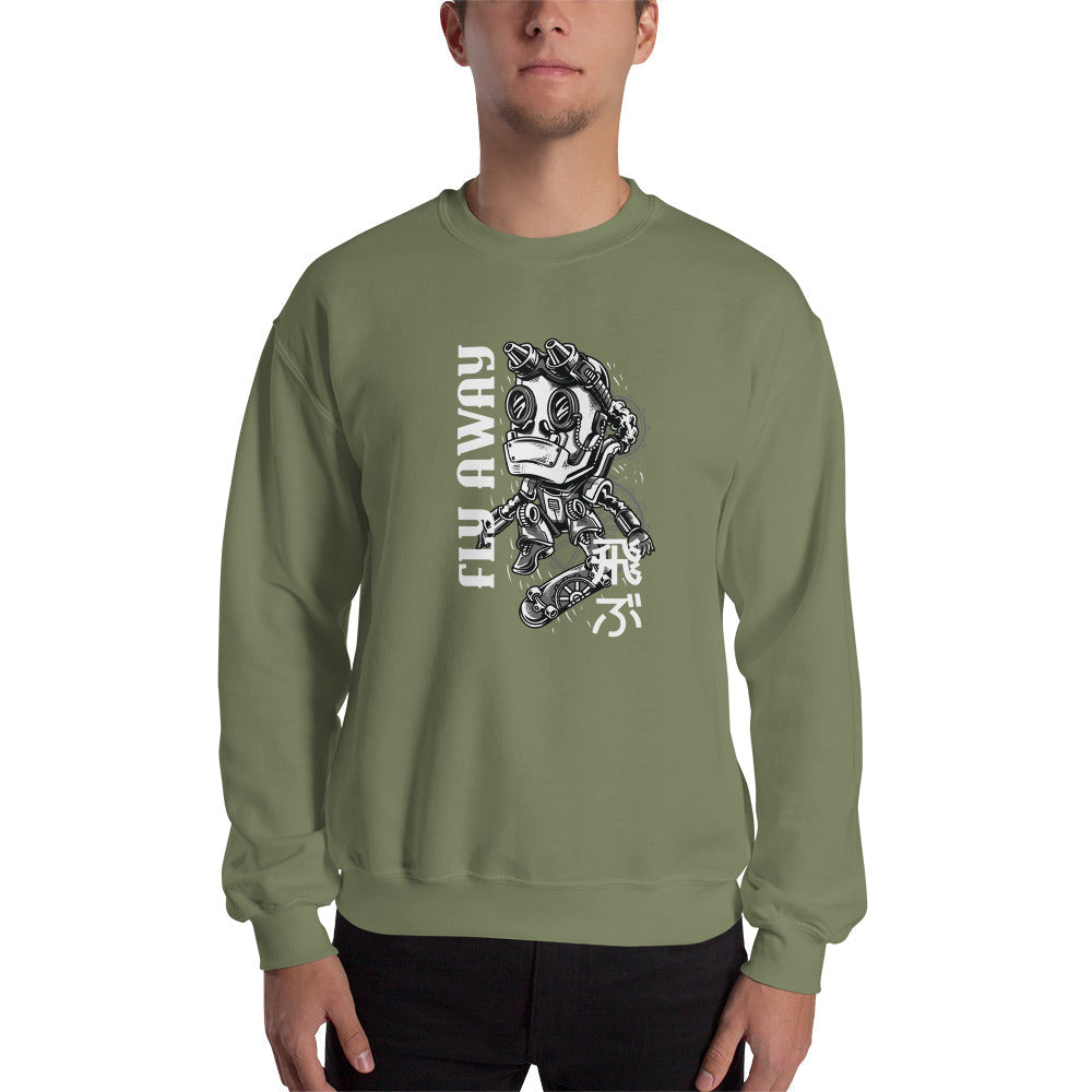 Fly Away Robot Unisex Sweatshirt - Elevate Your Imagination