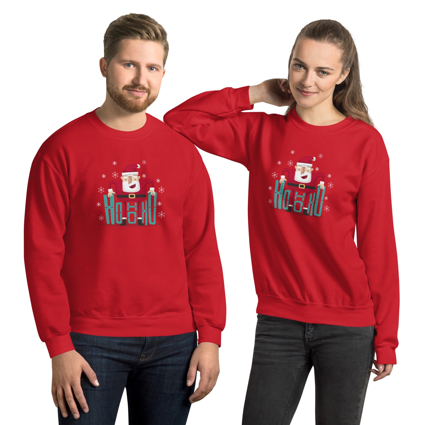 HoHo Santa Unisex Sweatshirt - Jolly Comfort for a Merry Christmas | Festive Warmth, Style, and Seasonal Delight