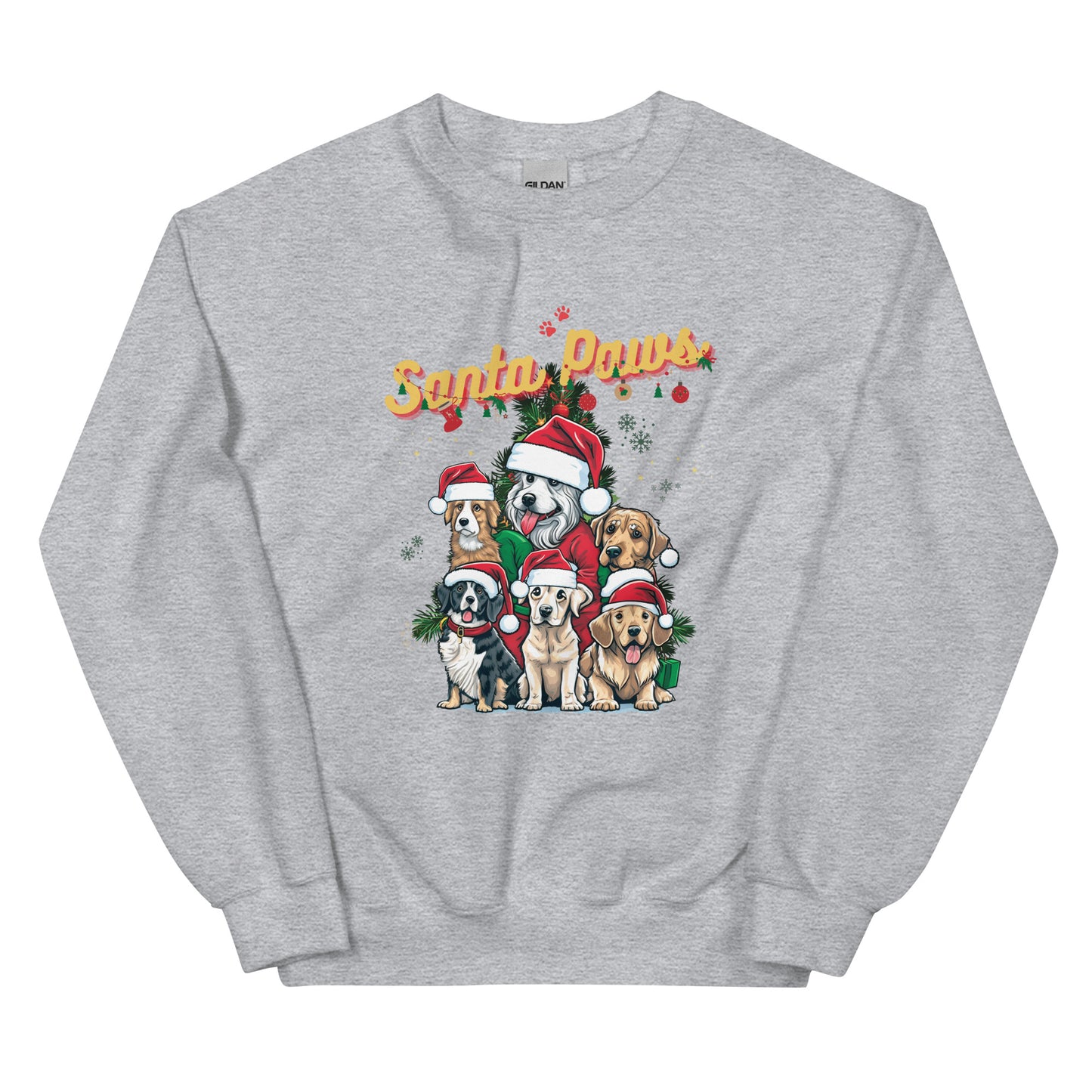 Santa Paws Unisex Sweatshirt - Cozy Winter Apparel for Pet Lovers | Festive Comfort, Warmth, and Style