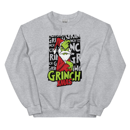 Grinch Xmas Unisex Sweatshirt - Embrace Your Inner Grinch with Festive Comfort | Holiday Cheer, Warmth, and Whimsy