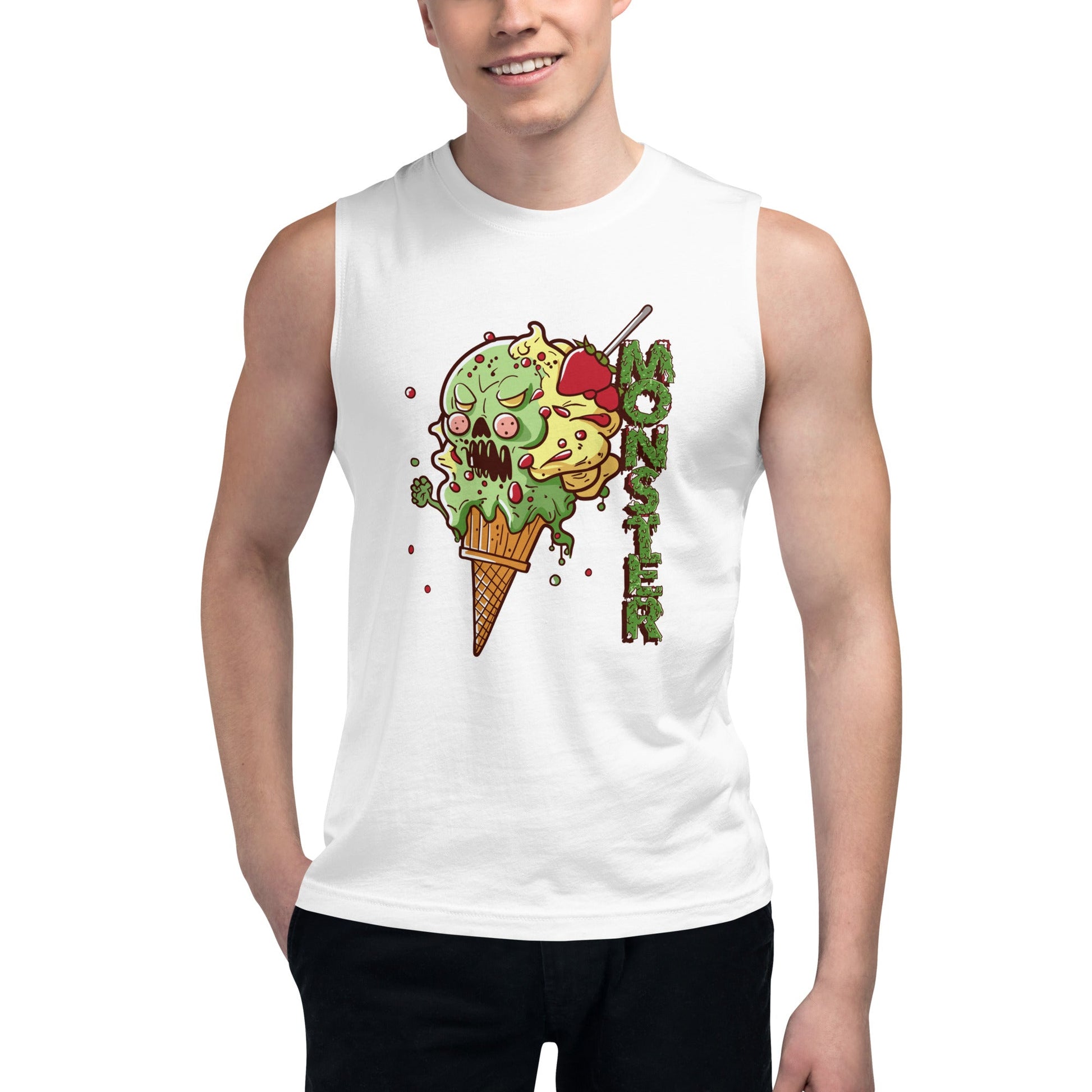 Monster Ice Cream Muscle Tank Shirt