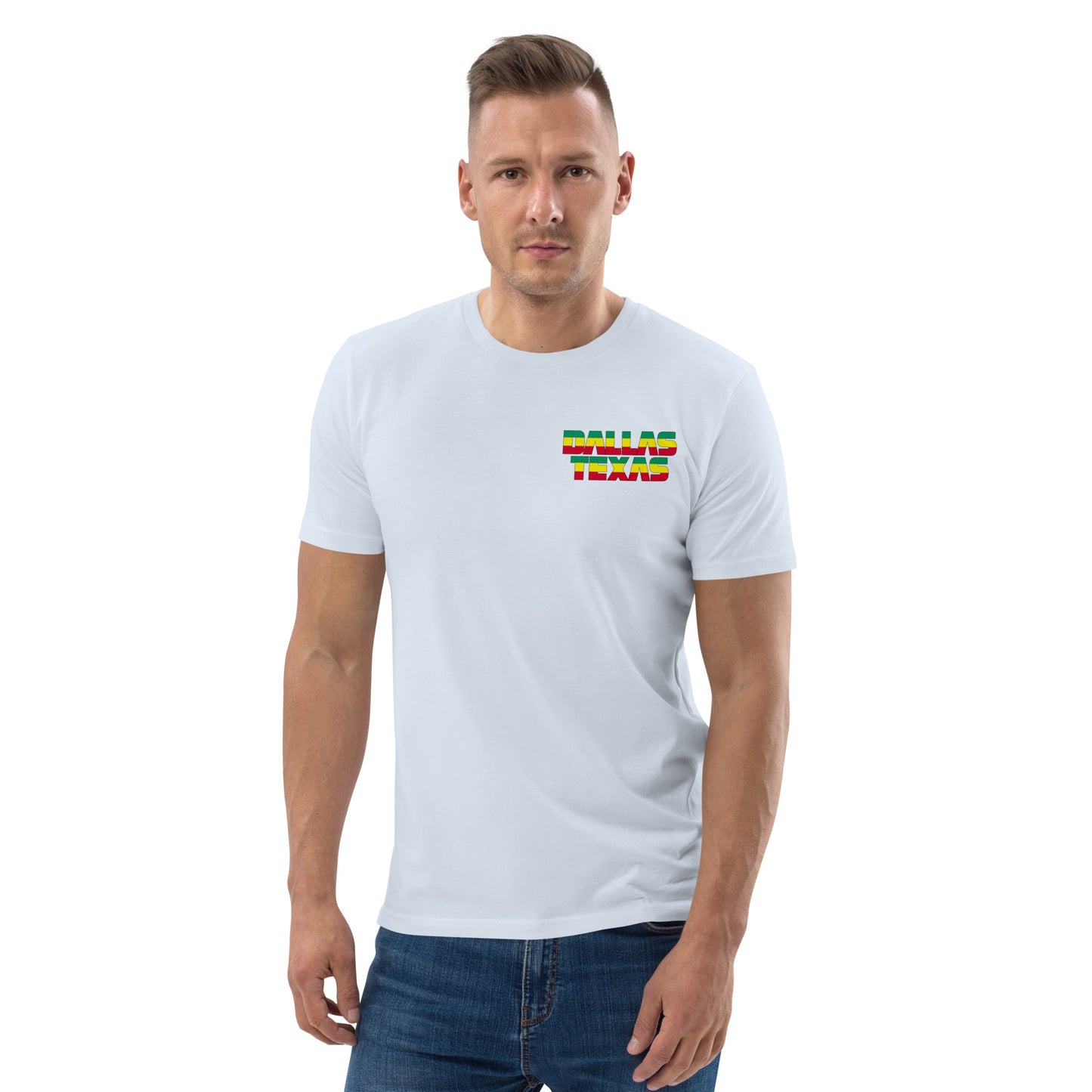 Dallas Texas Unisex organic cotton t-shirt Ethiopian Soccer Tournament 2023