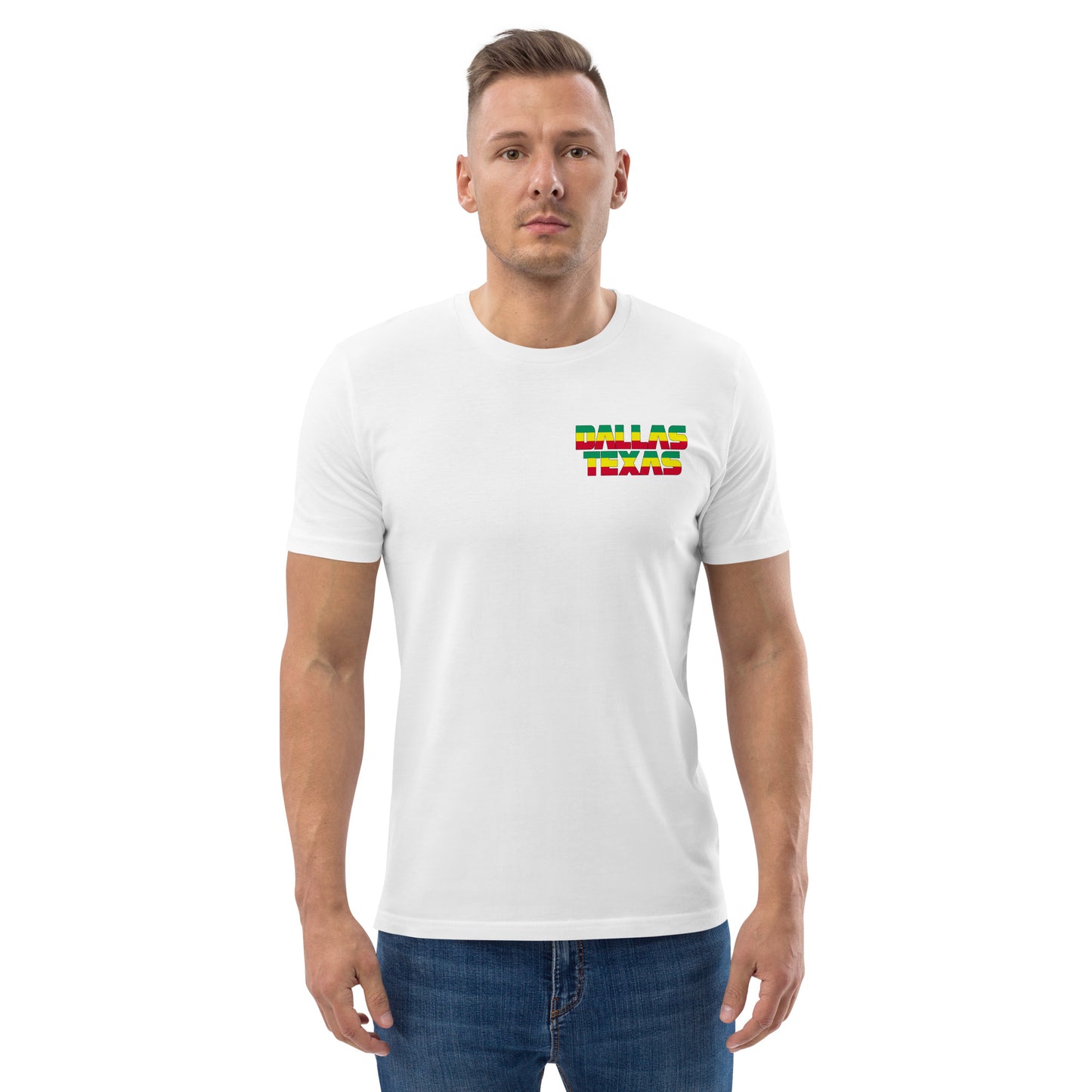 Dallas Texas Unisex organic cotton t-shirt Ethiopian Soccer Tournament 2023