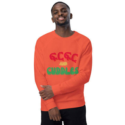 ፍርፍር AND CUDDLES - Unisex organic raglan sweatshirt