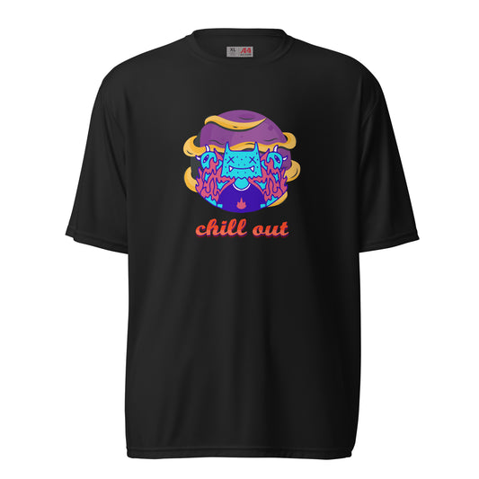 Chill Out Retro Unisex Performance Crew Neck T-Shirt - Vintage Style Comfort