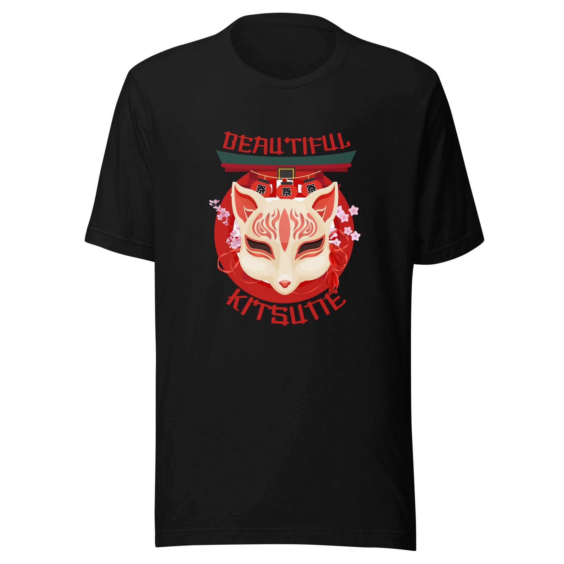 Ethereal Kitsune T-Shirt - Embrace the Mystique of Mythical Fox Spirits