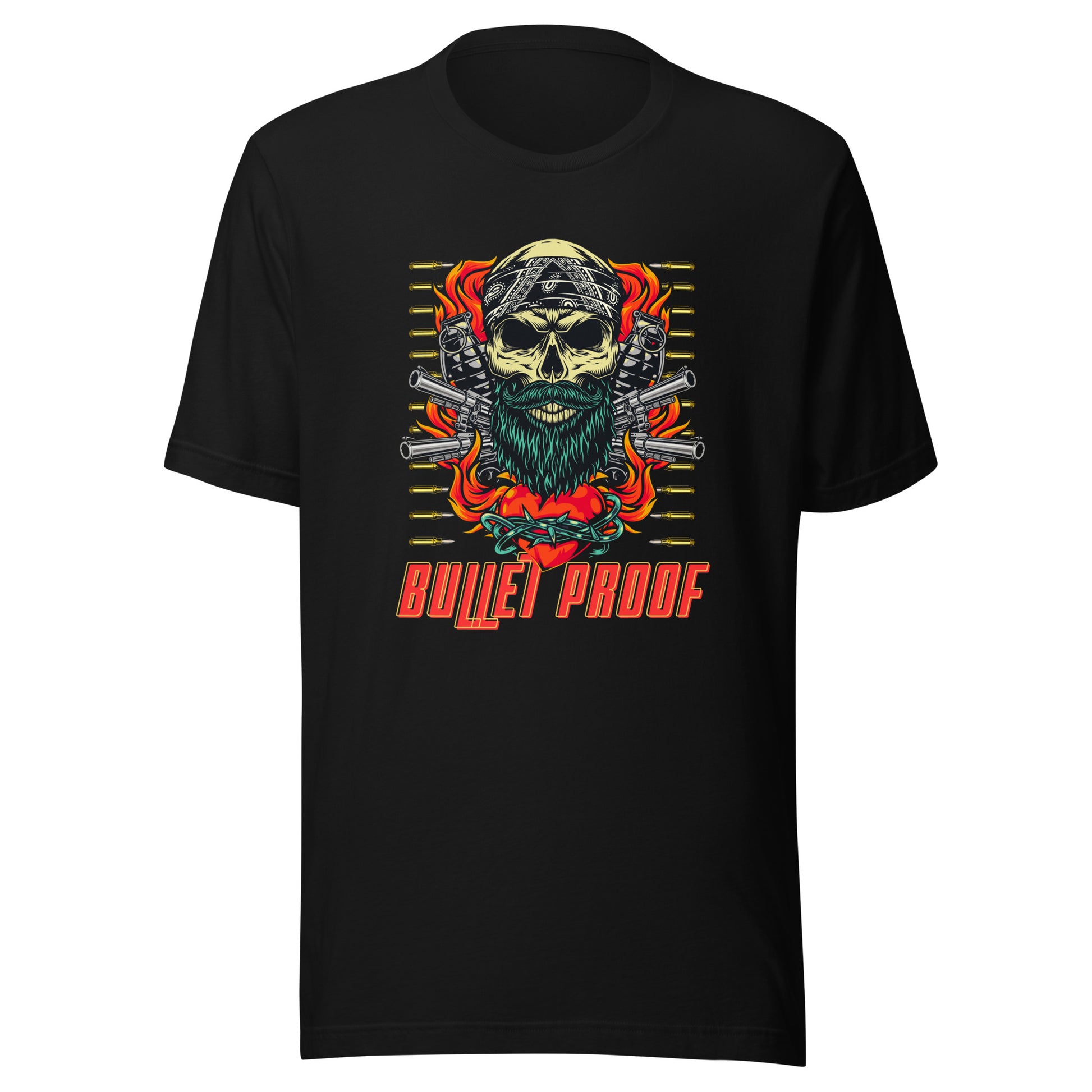 Bulletproof Skull T-Shirt - A Bold Blend of Style and Protection