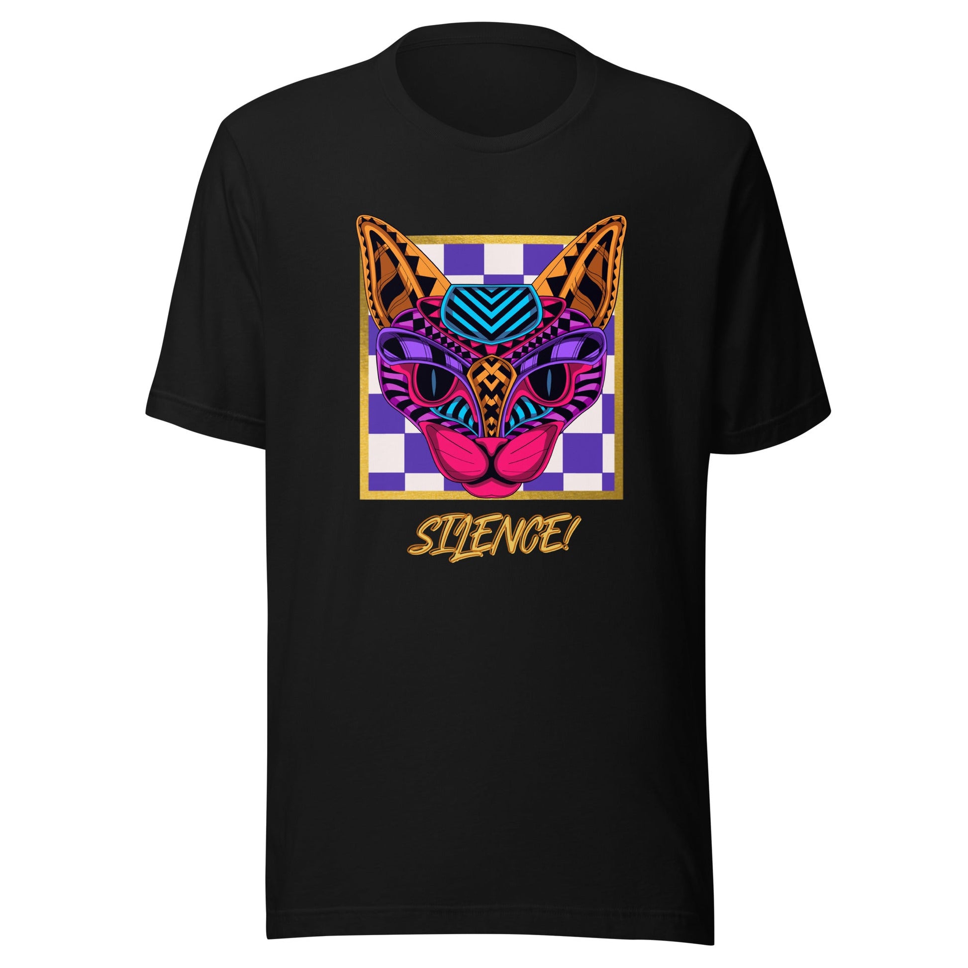 Silence Cat T-Shirt - Embrace Tranquility and Mystery with Enigmatic Elegance