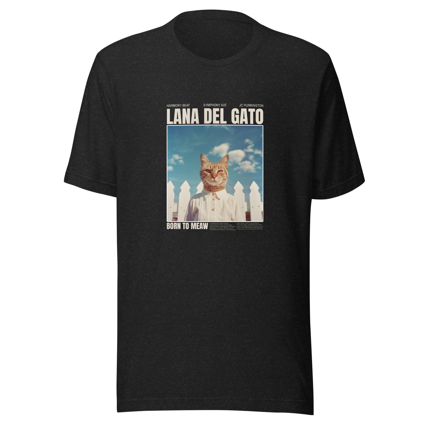 Lana Del Gato Cat Unisex T-Shirt - Premium Cotton, Stylish Cat Design, Comfortable Fit, Ideal for Music and Cat Lovers, Casual Everyday Wear