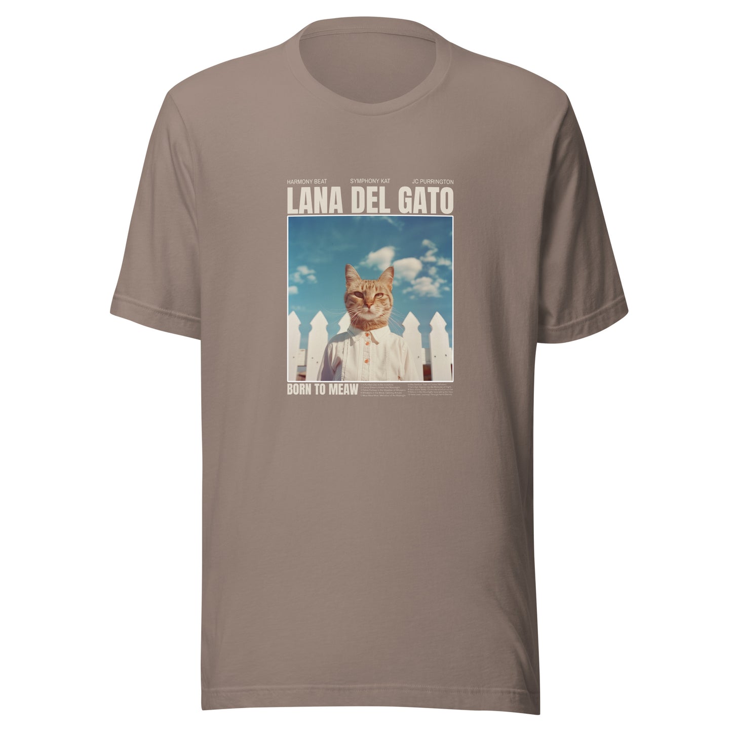 Lana Del Gato Cat Unisex T-Shirt - Premium Cotton, Stylish Cat Design, Comfortable Fit, Ideal for Music and Cat Lovers, Casual Everyday Wear