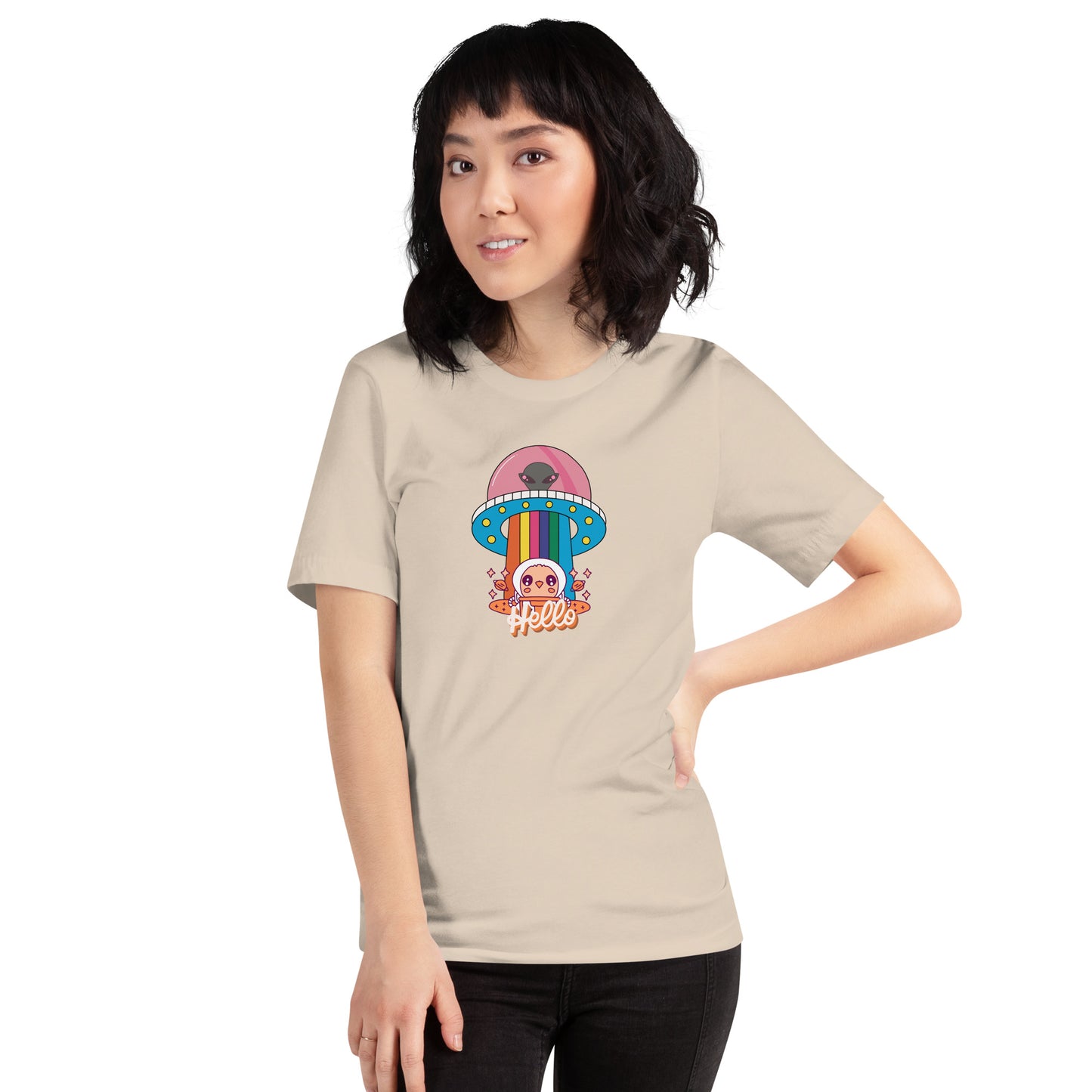 Cute Hello Unisex T-Shirt - Spread Smiles with Adorable Comfort