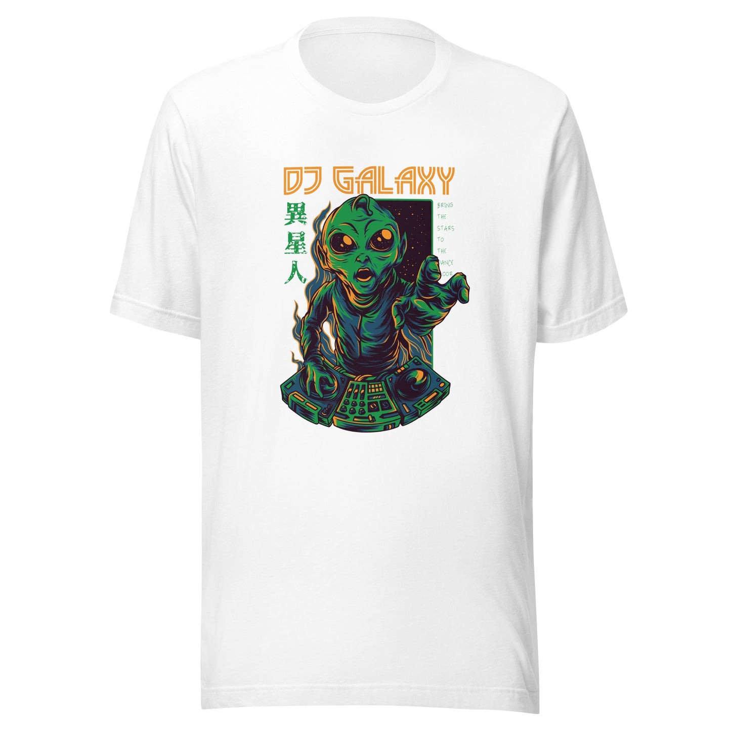 DJ Galaxy Unisex T-Shirt - Groove to the Cosmic Soundwaves