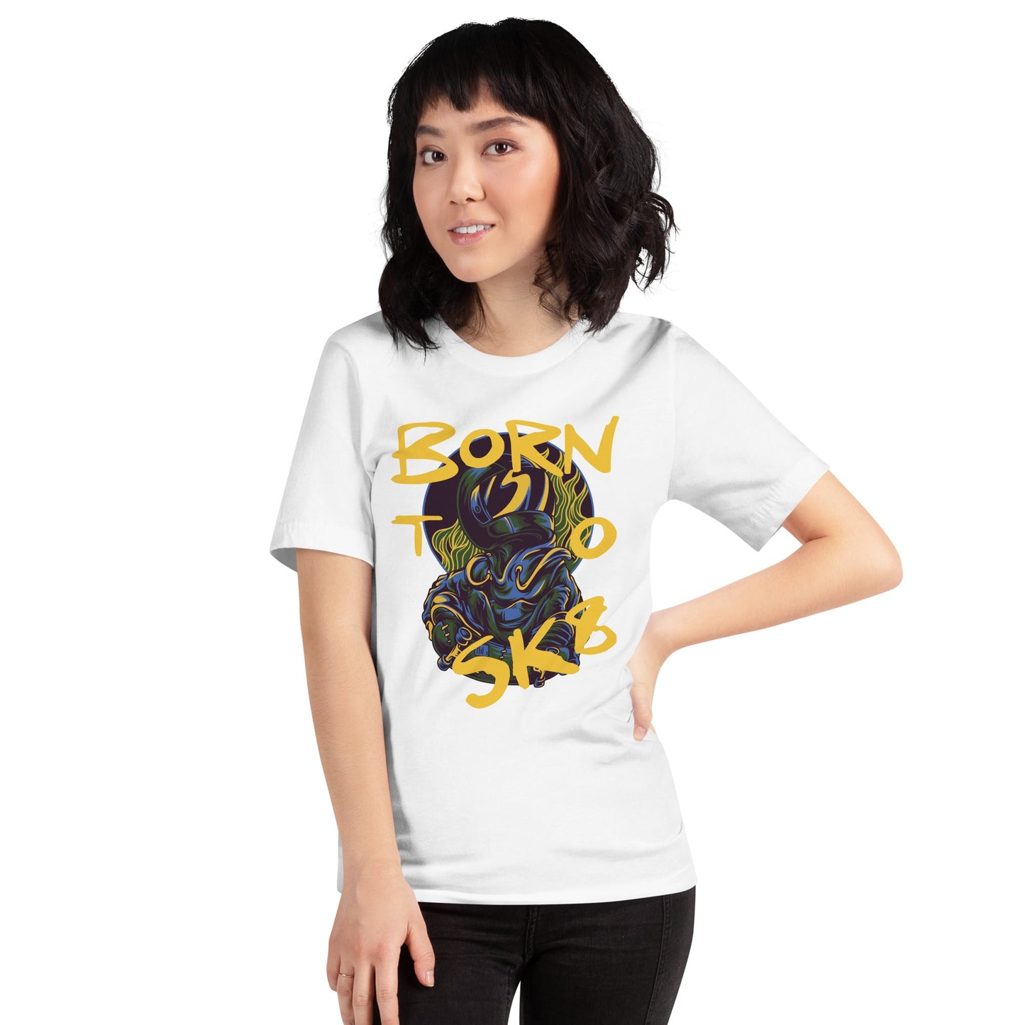 Born to Sk8 Unisex T-Shirt - Stylish Skating Tee for All Ages