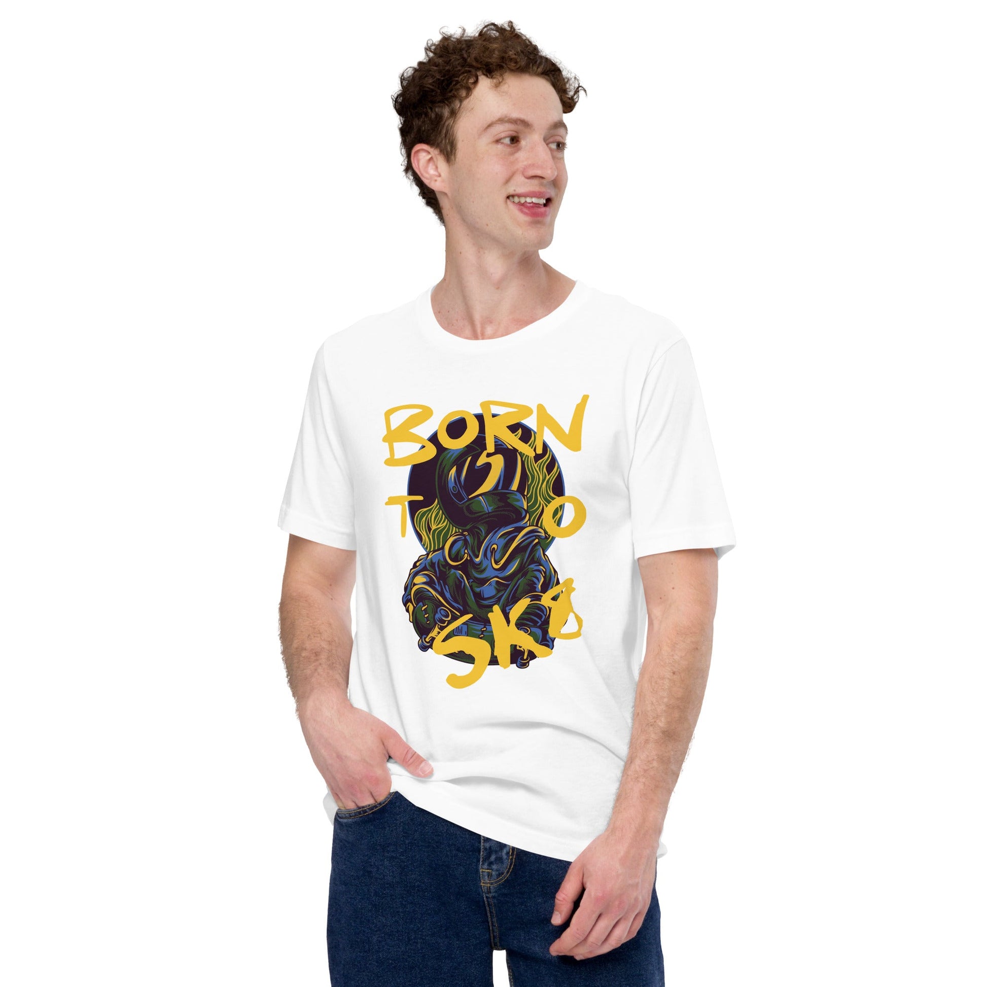 Born to Sk8 Unisex T-Shirt - Stylish Skating Tee for All Ages