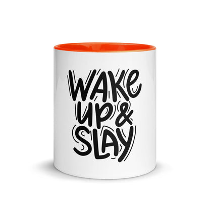 Wake Up and Slay Mug - Empowering Morning Motivation | Stylish Coffee Cup for a Productive Day