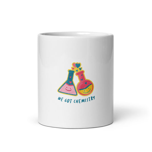 We Got Chemistry - White Glossy Mug for Perfect Blend | Unique Gift for Science Lovers