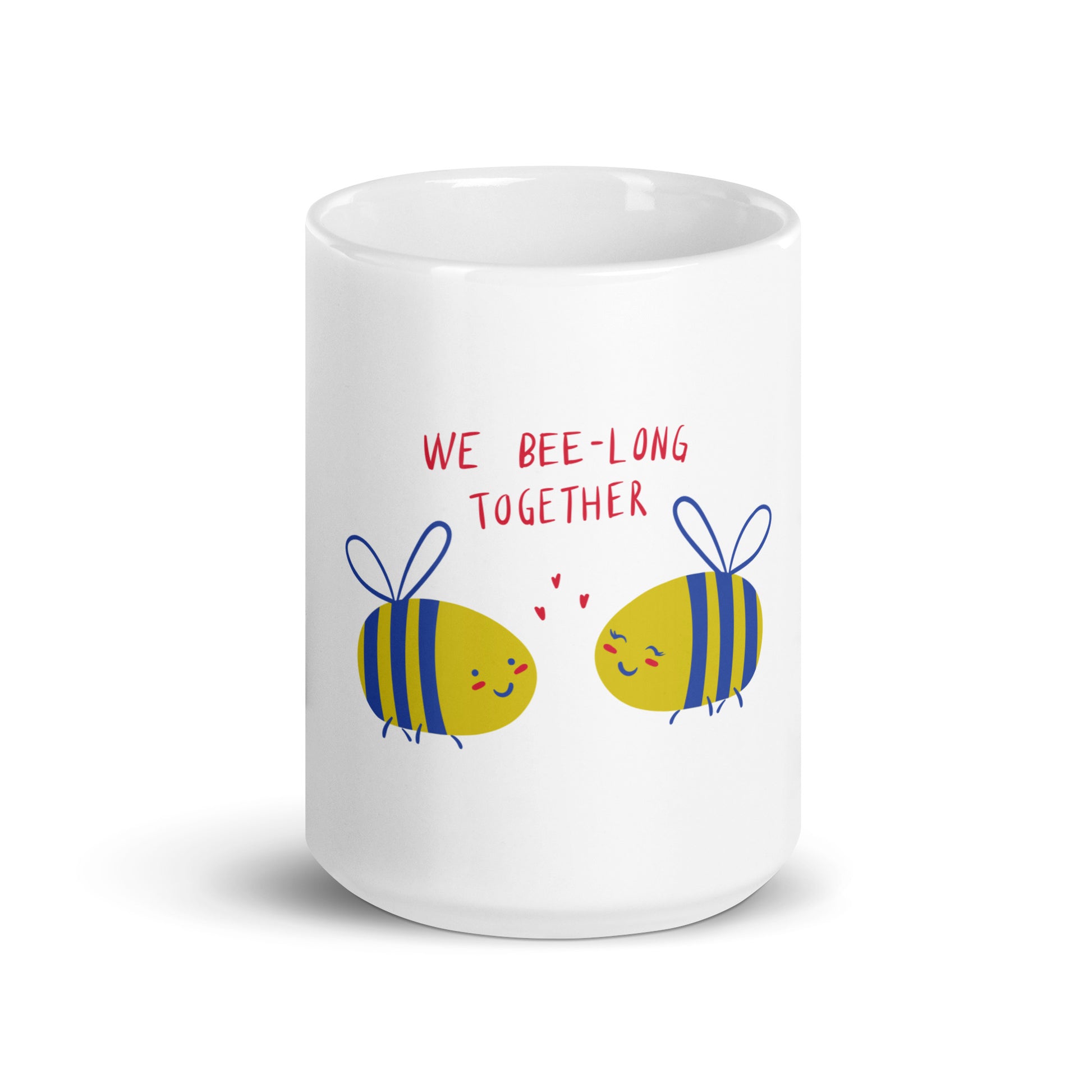 We Bee-Long Together - White Glossy Mug for Sweet Moments | Adorable Gift Choice
