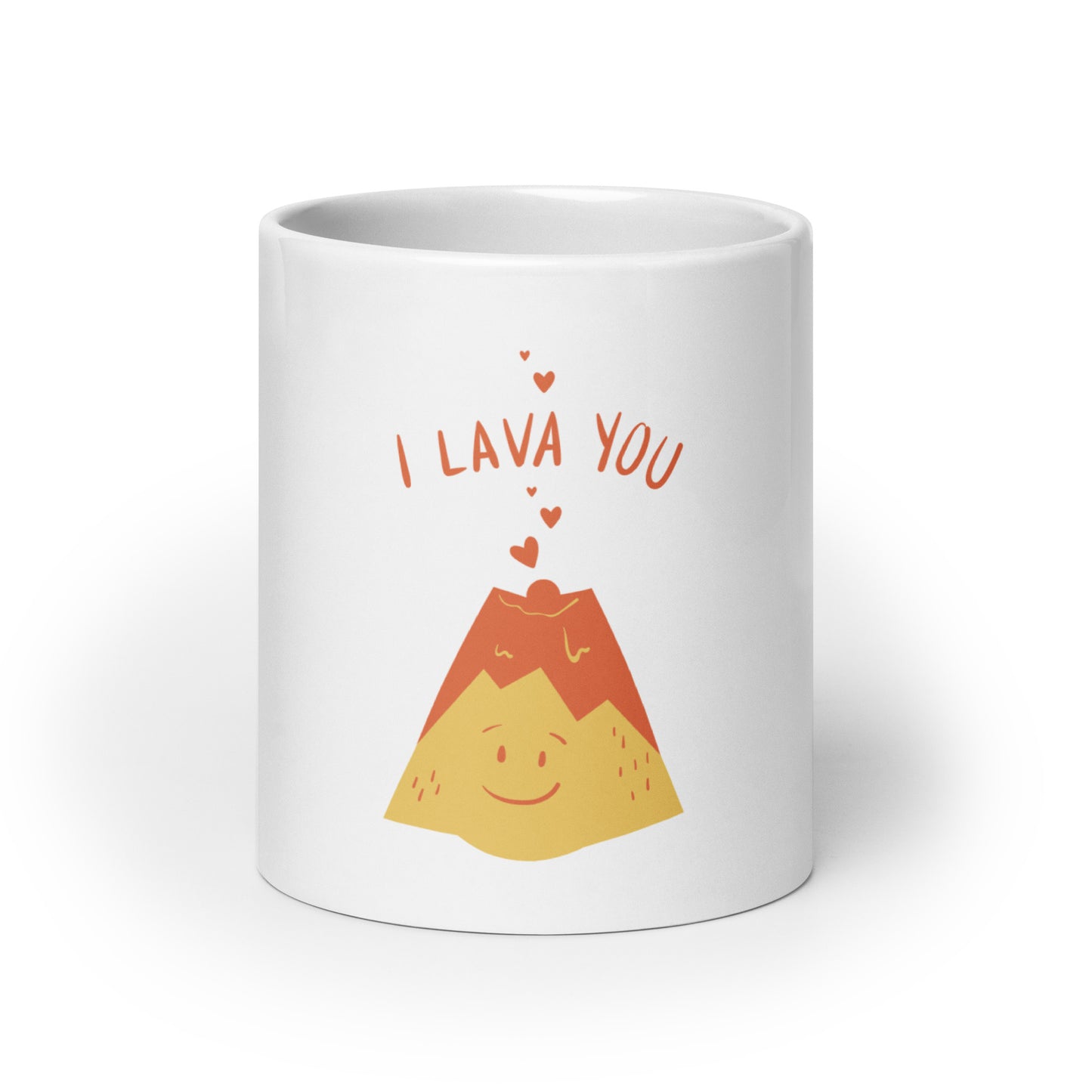 I Lava You - White Glossy Mug for Warm Affection | Unique Gift Idea