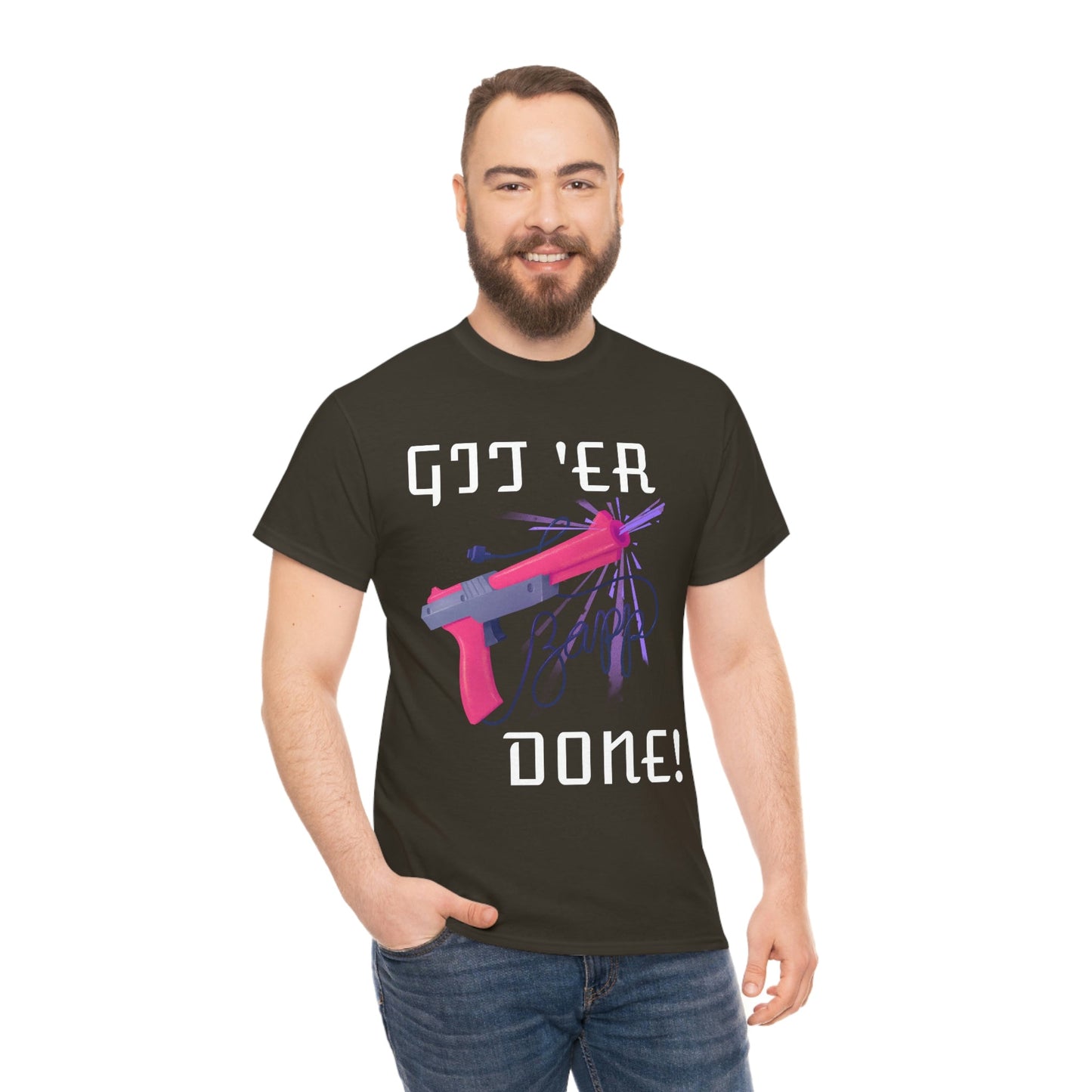 Classic Gamer - Git 'er Done Unisex T-Shirt - Albasat Designs