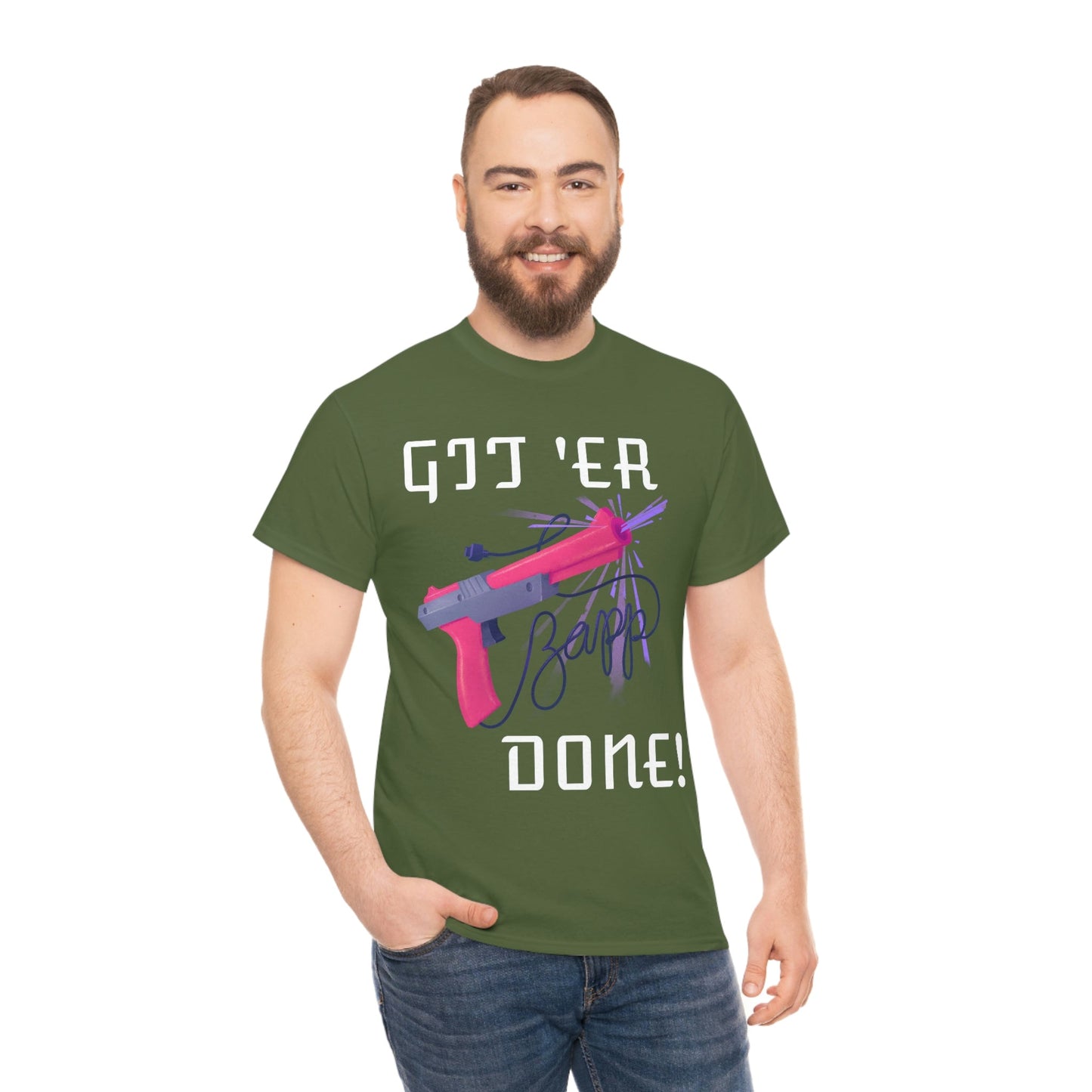 Classic Gamer - Git 'er Done Unisex T-Shirt - Albasat Designs