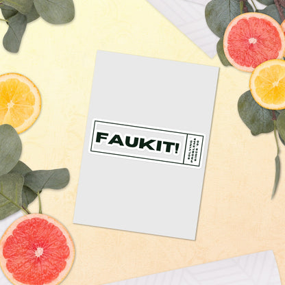 FAUKIT - Solving problems since 0000 Sticker sheet